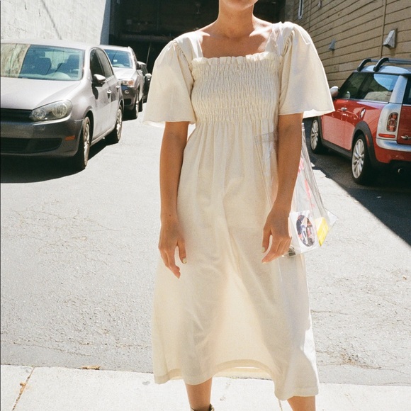 Lisa Says Gah - Toni Dress In Oat Linen - Picture 2 of 5